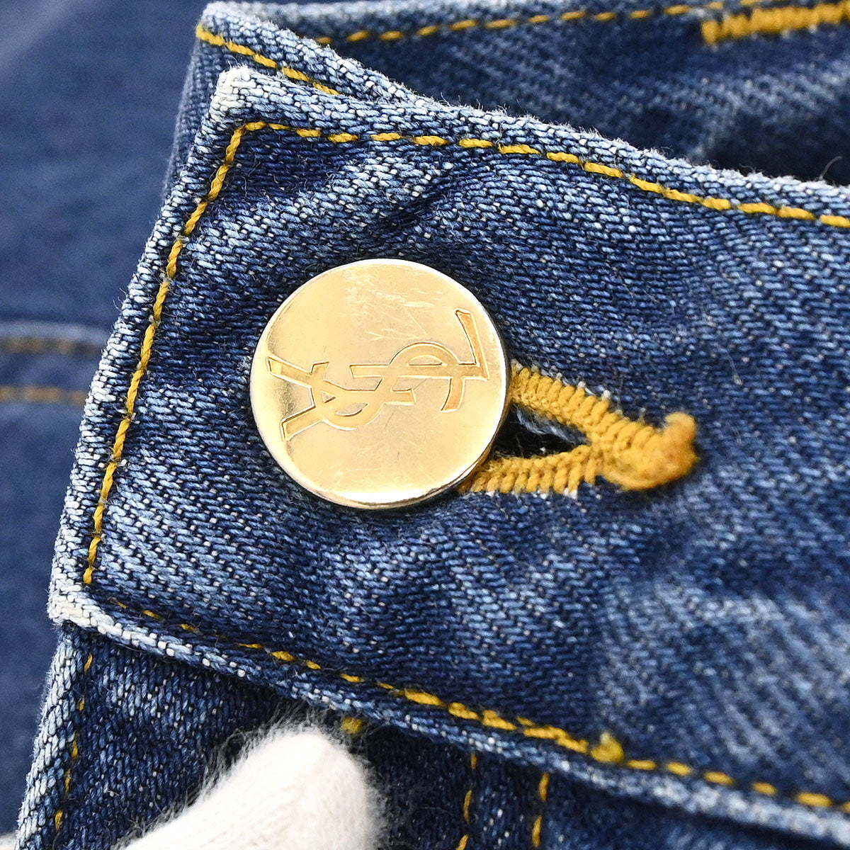 Yves Saint Laurent Long Denim Pants Blue #38