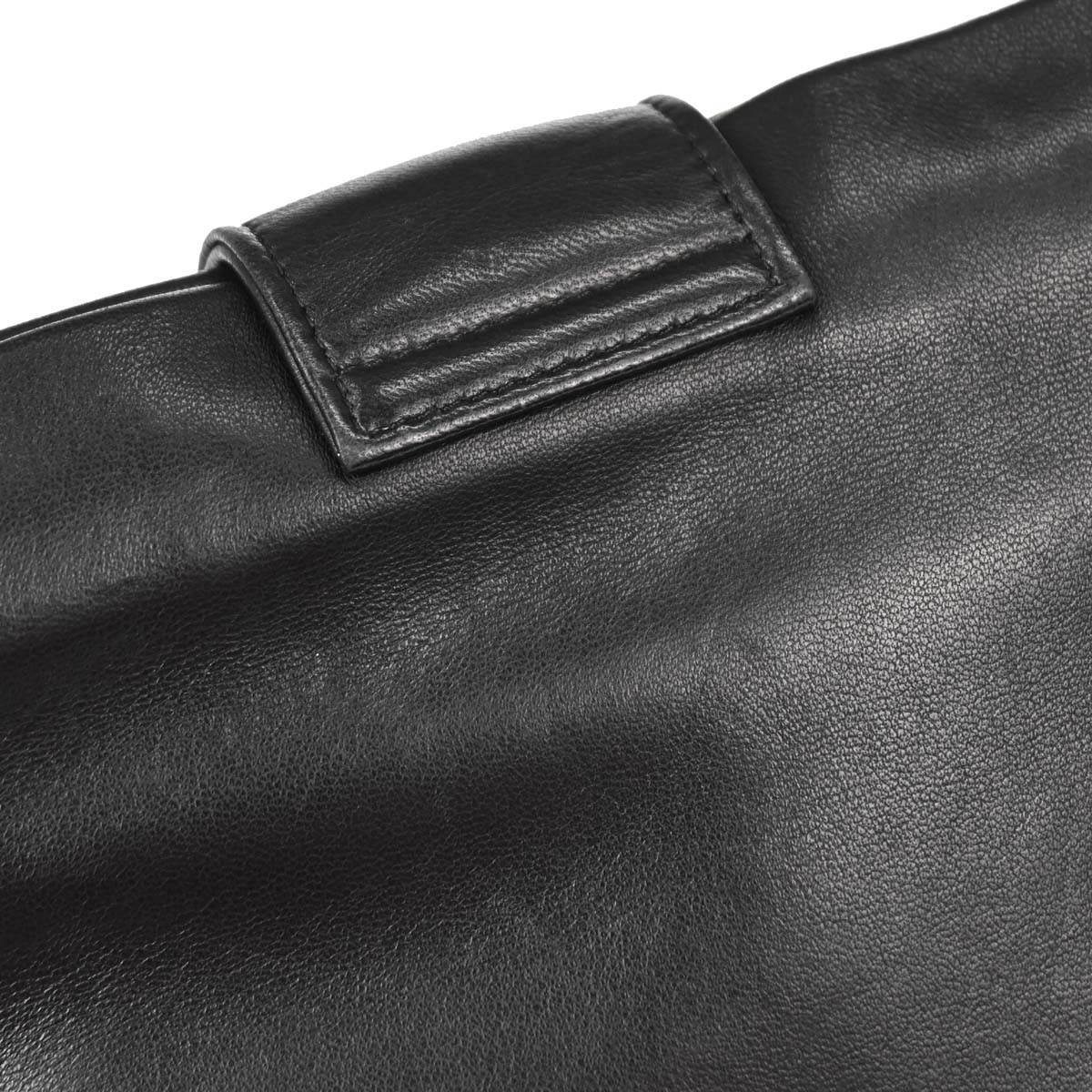 Chanel Black Lambskin Clutch Bag