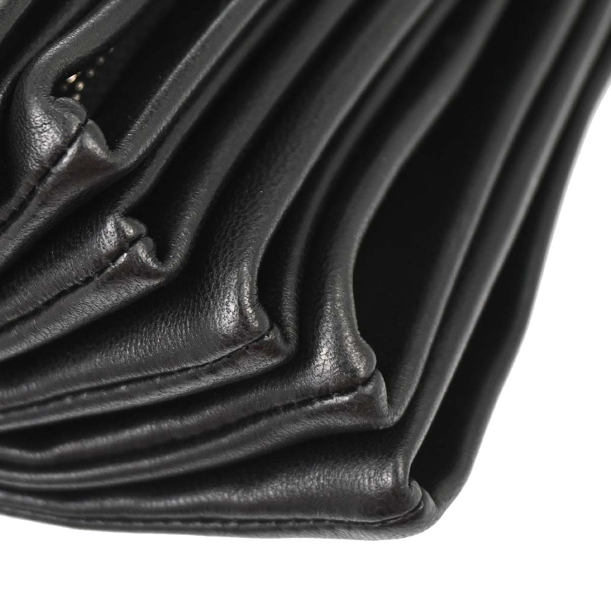 Chanel Black Lambskin Clutch Bag