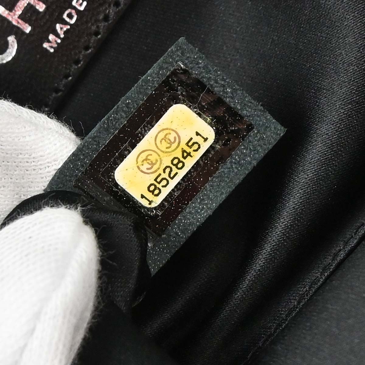 Chanel Black Lambskin Clutch Bag