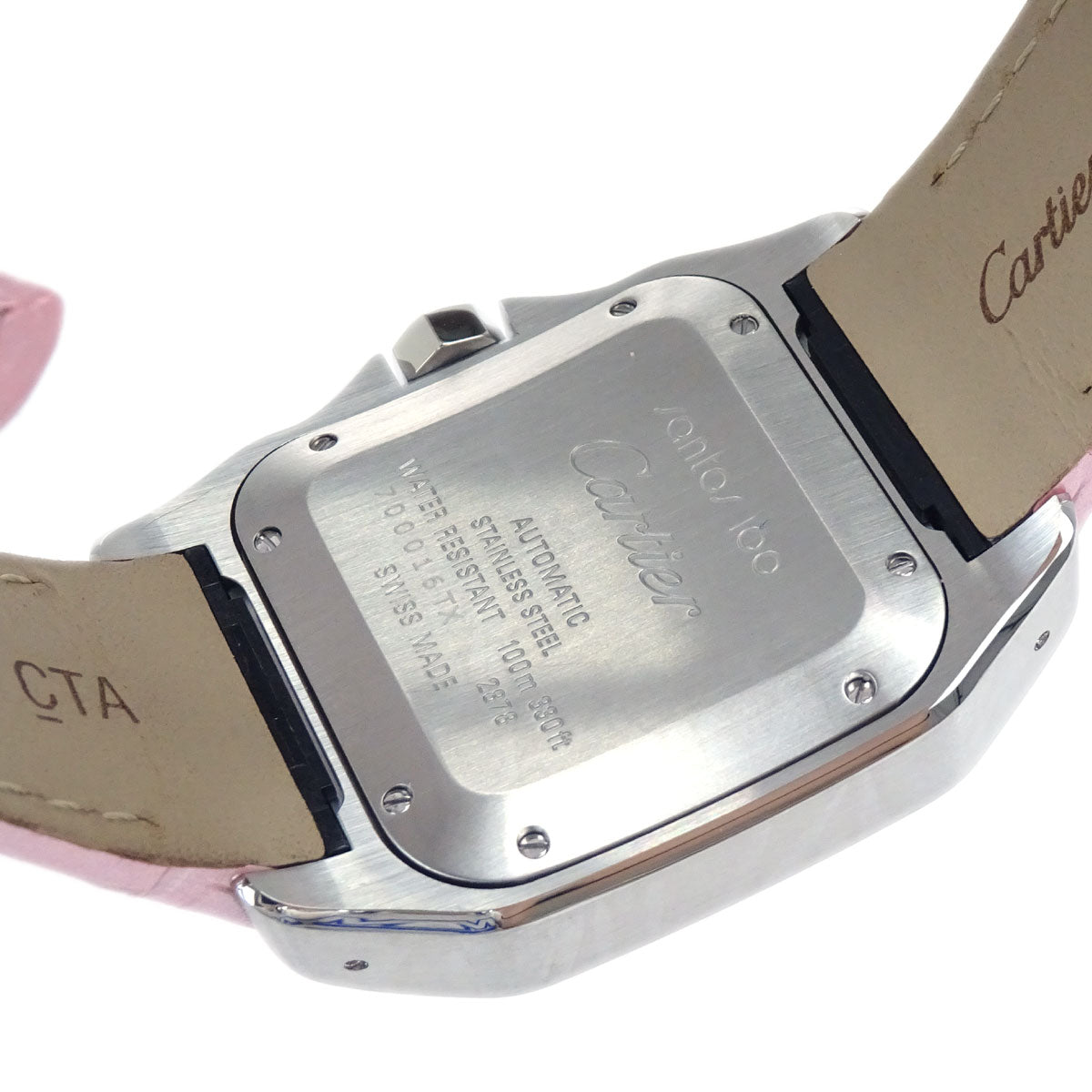 Cartier * Santos 100 MM 33mm Ref.2878 Self-winding Watch SS Alligator
