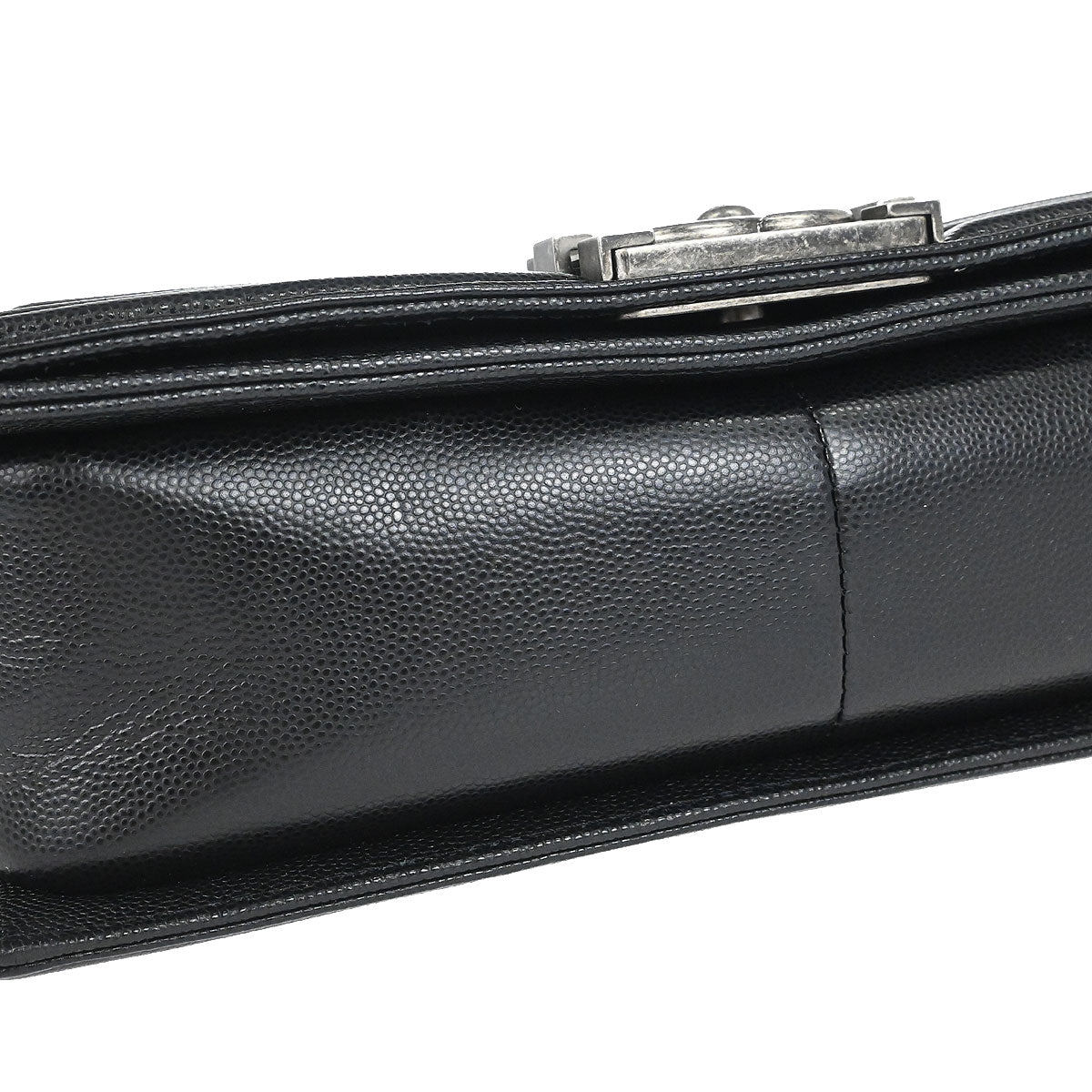 Boy Chanel 2019 Black Caviar Skin Medium Shoulder Bag