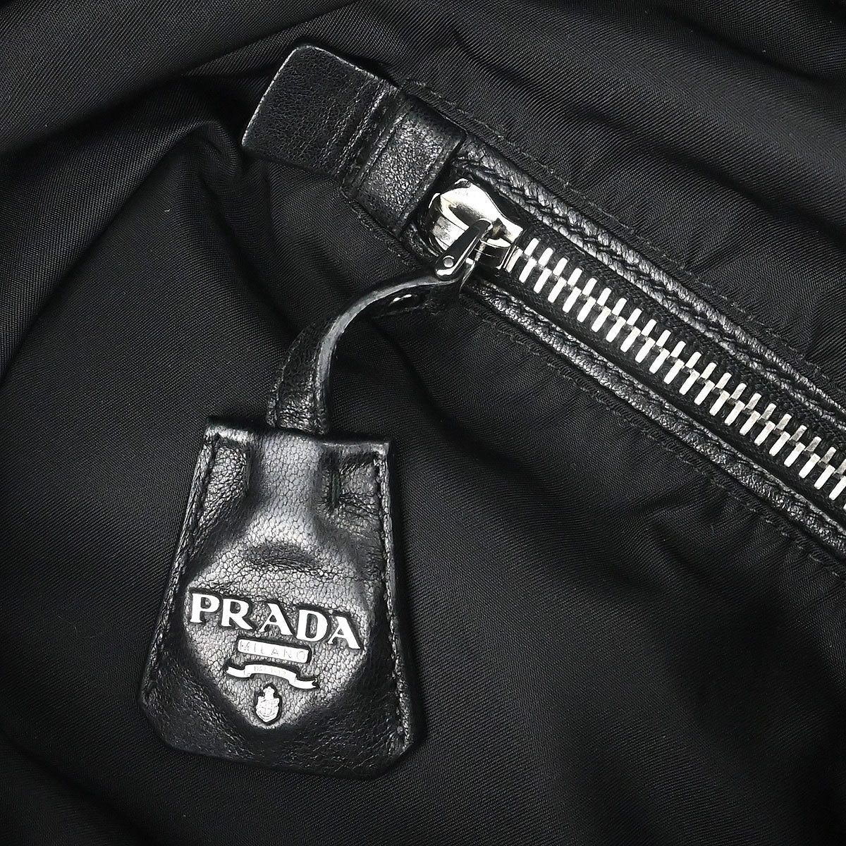 Prada Black Nylon Reversible 2way Shoulder Tote Handbag