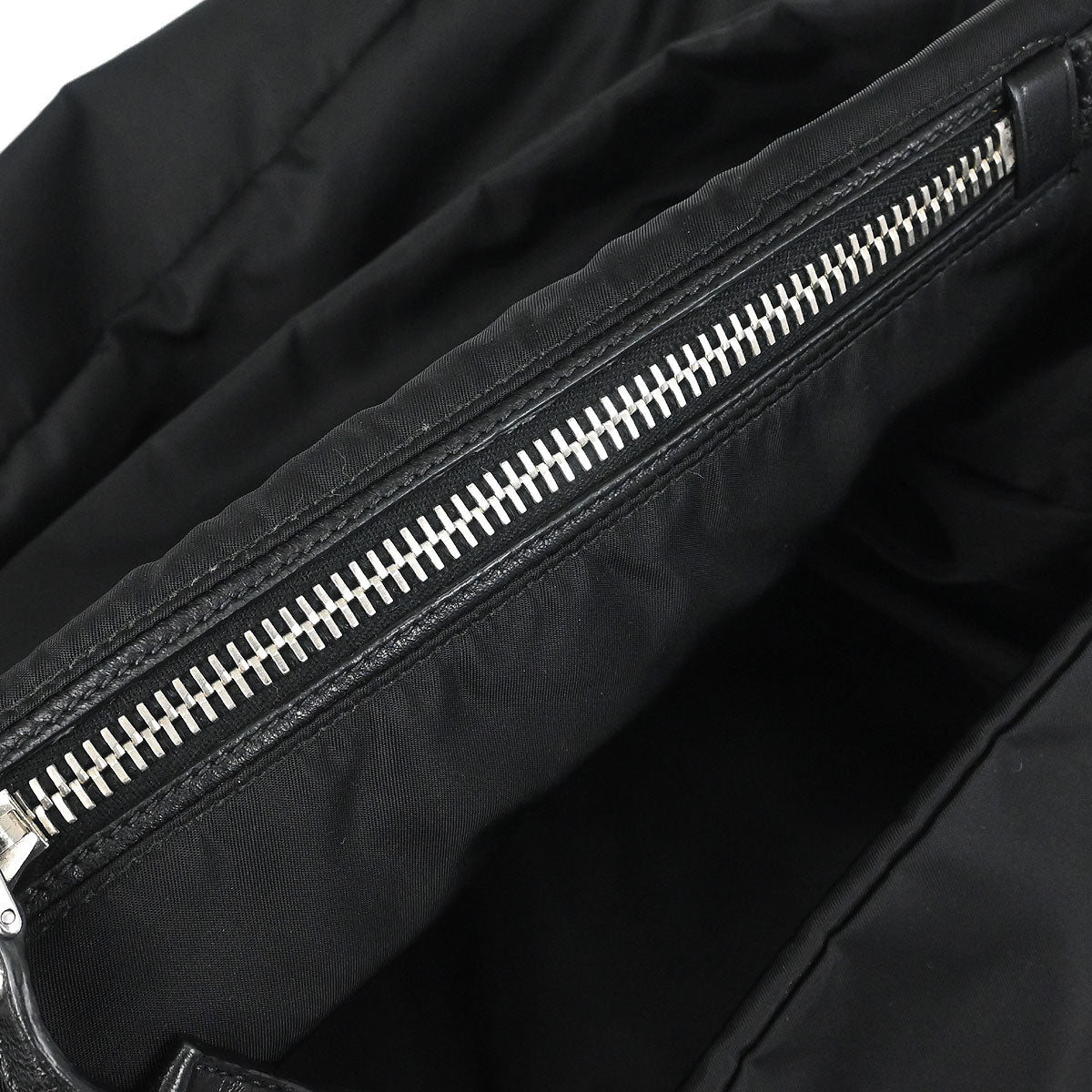Prada Black Nylon Reversible 2way Shoulder Tote Handbag