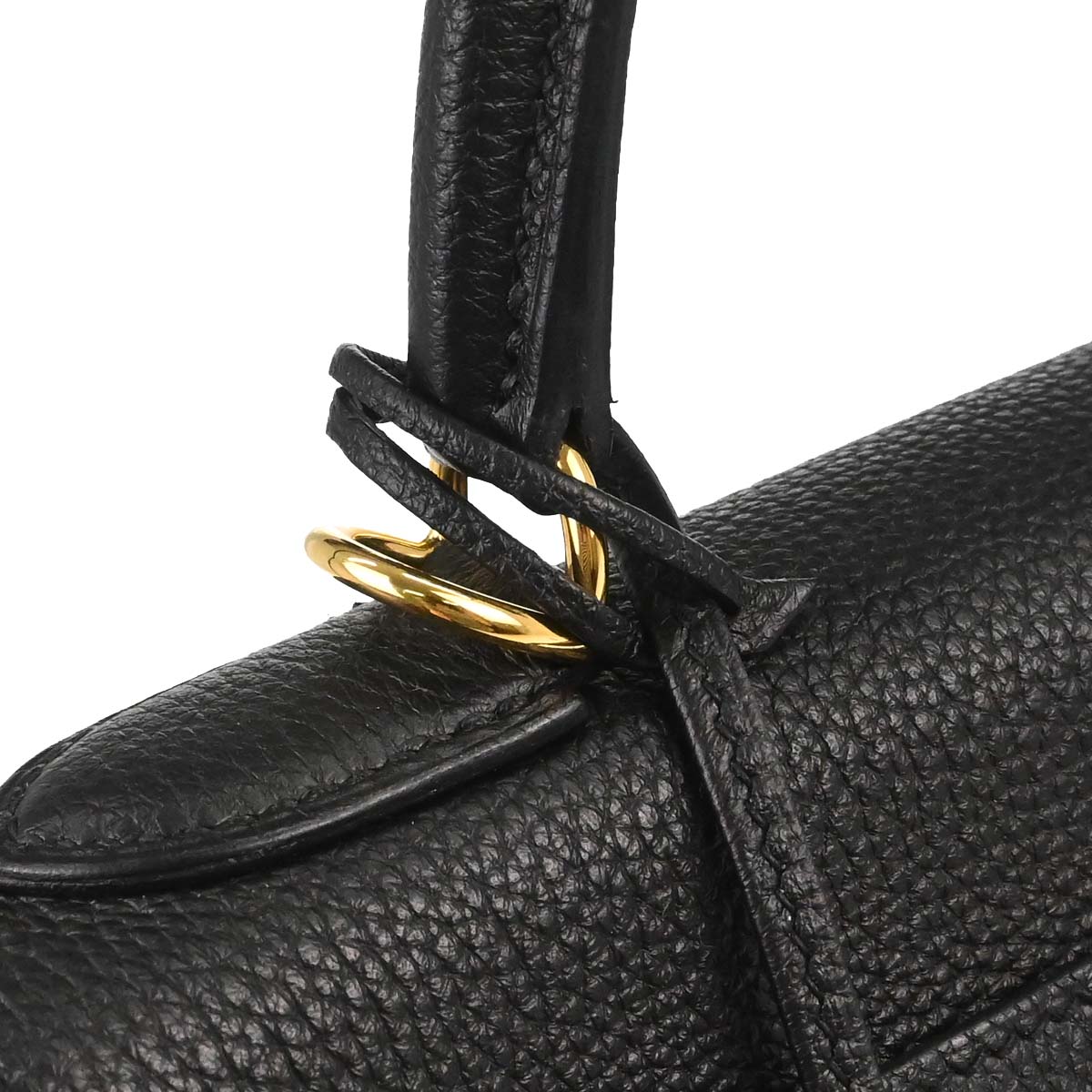 Hermes Black Togo Kelly 28 Retourne 2way Shoulder Handbag