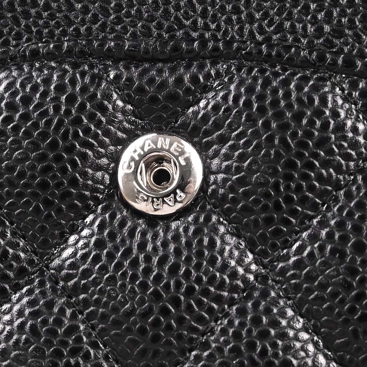 Chanel Black Caviar Skin Medium Classic Double Flap Shoulder Bag