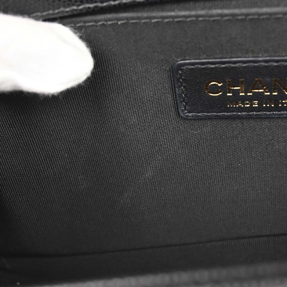 Boy Chanel 2019 Black Caviar Skin Medium Shoulder Bag