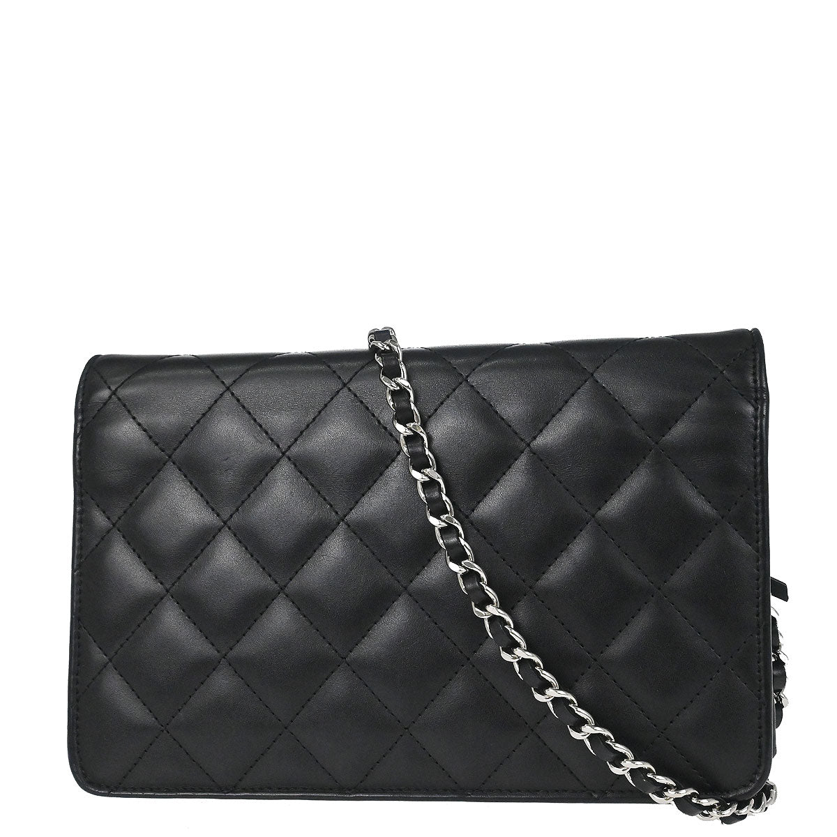 Chanel 2012 Calfskin Cambon Ligne WOC Wallet on Chain Shoulder Bag