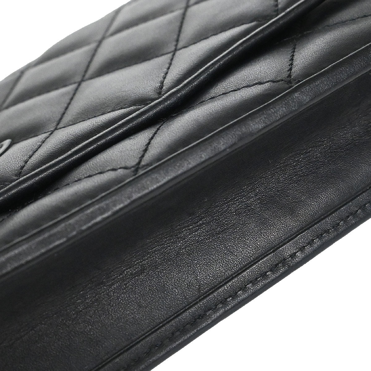 Chanel 2012 Calfskin Cambon Ligne WOC Wallet on Chain Shoulder Bag