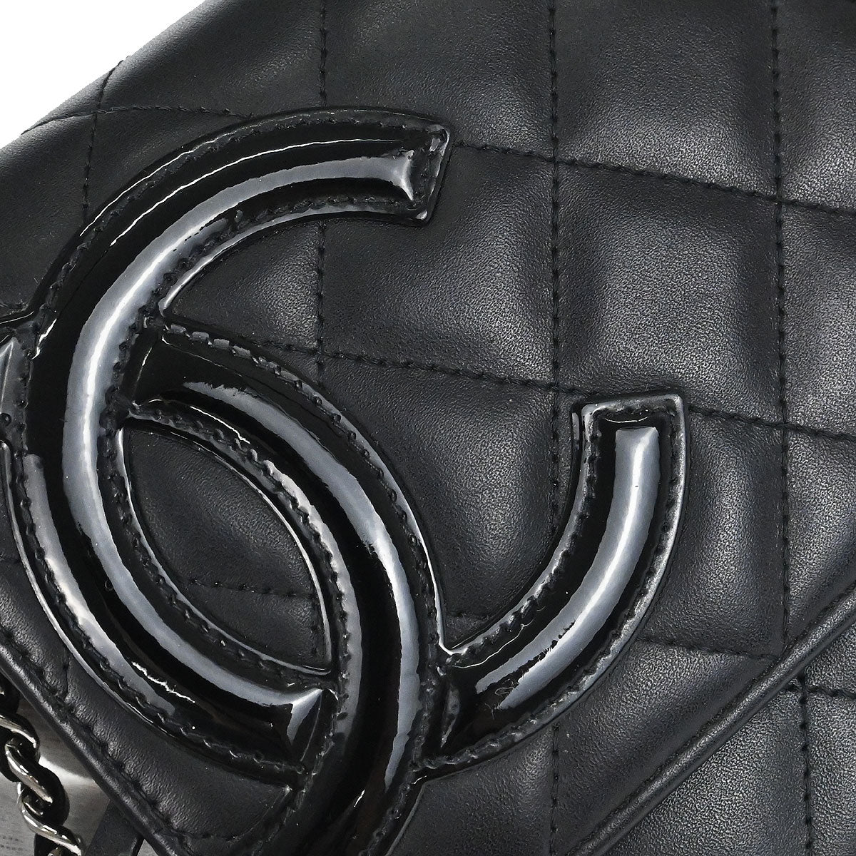 Chanel 2012 Calfskin Cambon Ligne WOC Wallet on Chain Shoulder Bag