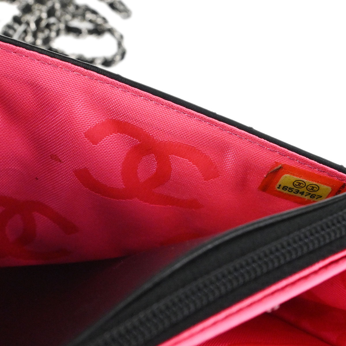Chanel 2012 Calfskin Cambon Ligne WOC Wallet on Chain Shoulder Bag