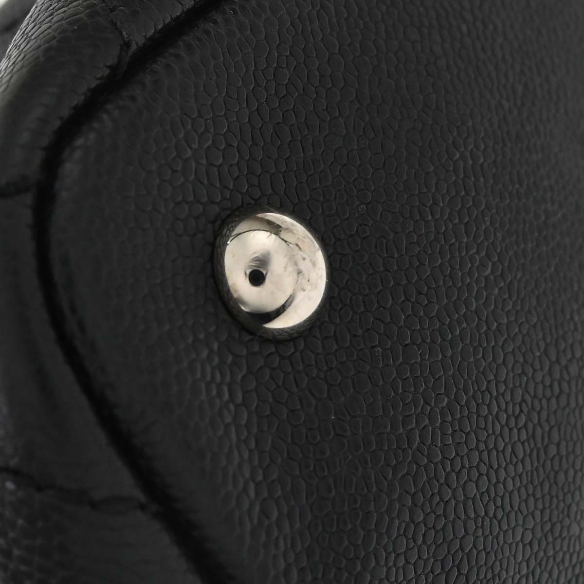 Chanel Black Caviar Skin On The Road Shopping Fever Tote Bag