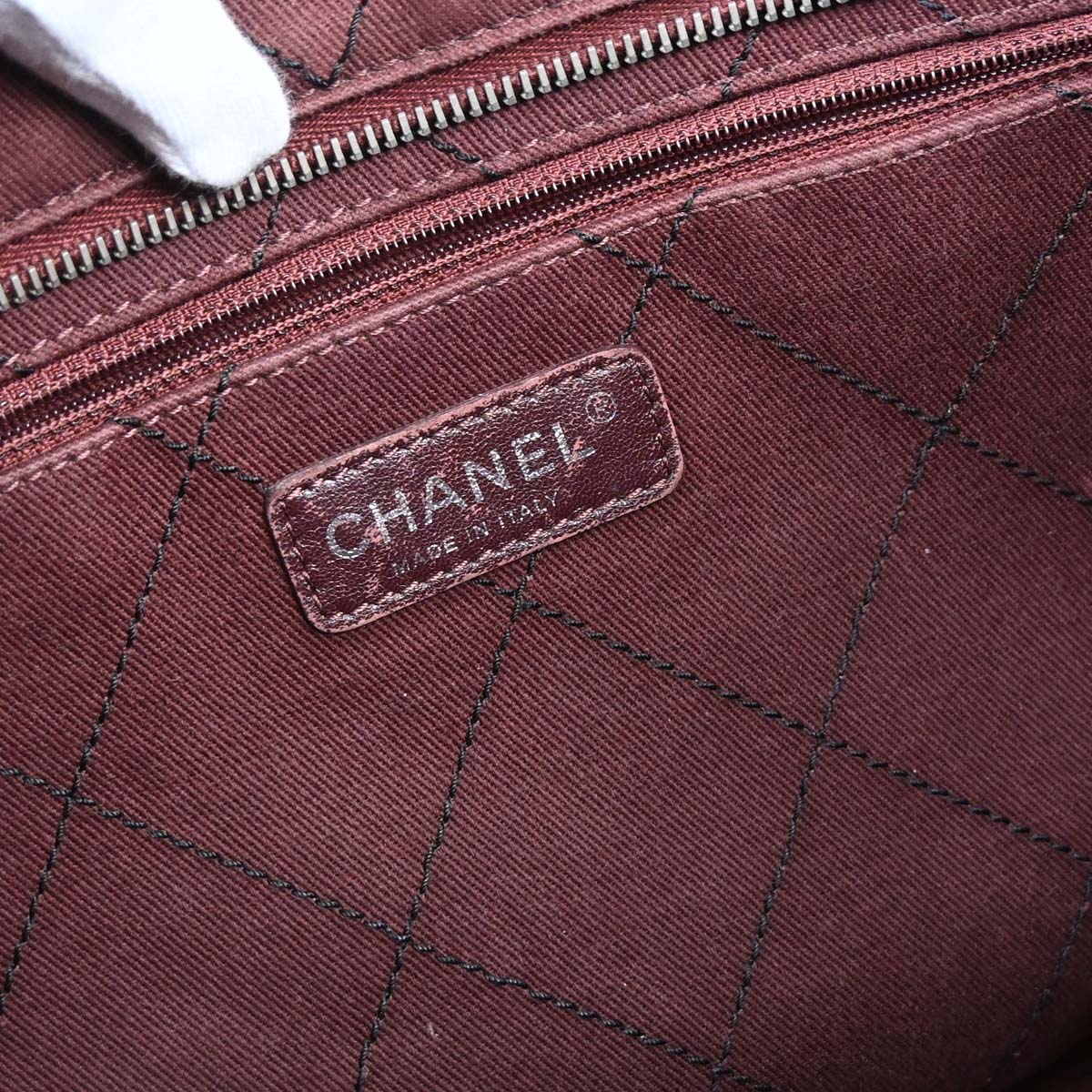 Chanel Black Caviar Skin On The Road Shopping Fever Tote Bag