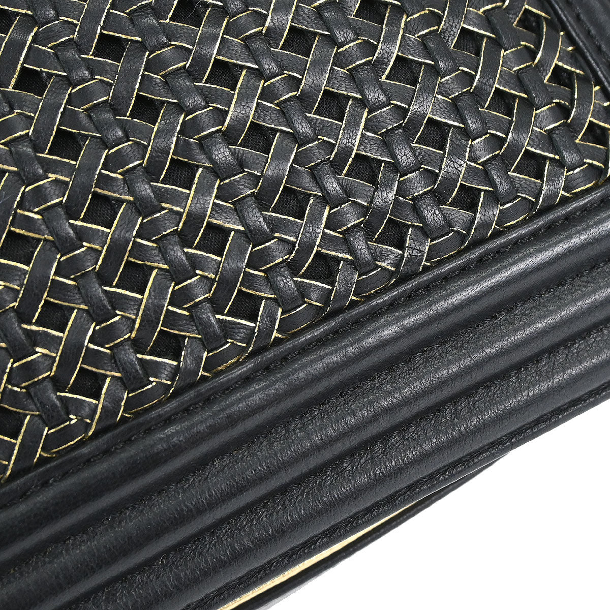 Boy Chanel Black Lambskin Large Shoulder Bag