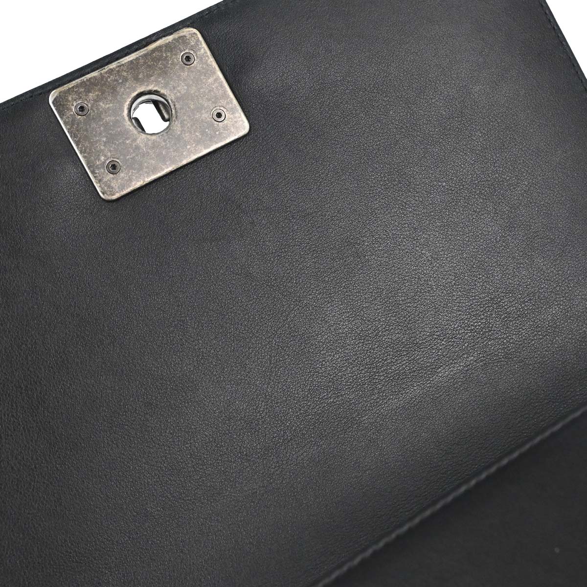 Boy Chanel Black Lambskin Medium Double Chain Shoulder Bag