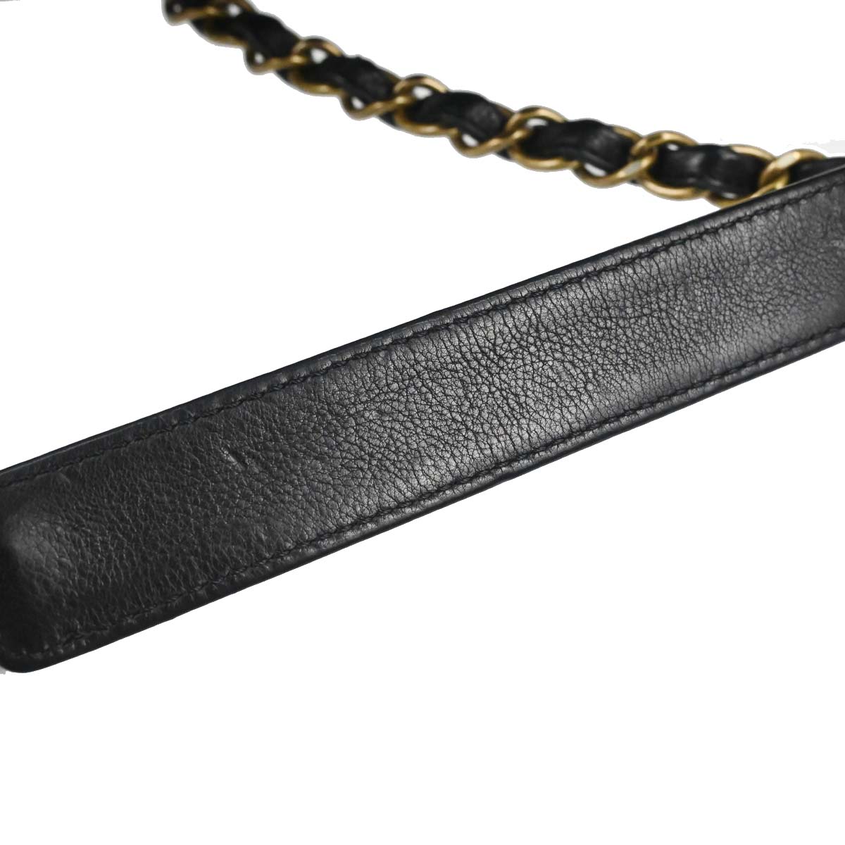 Chanel Black Embossed Calfskin Icon Drawstring Bucket Shoulder Bag