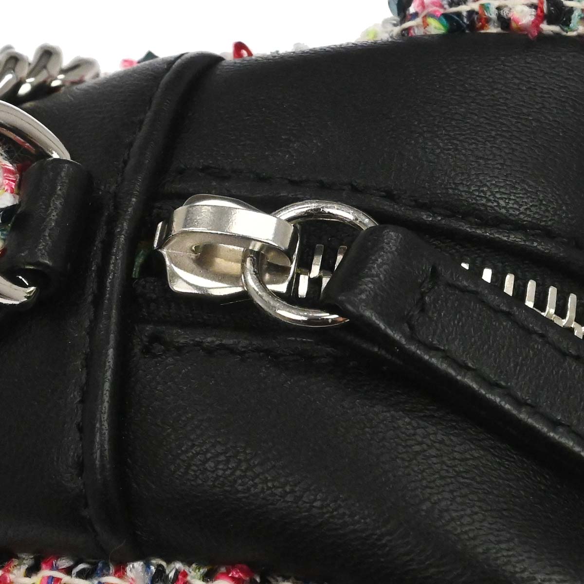 Chanel 2019 Black Tweed Lambskin Shoulder Bag