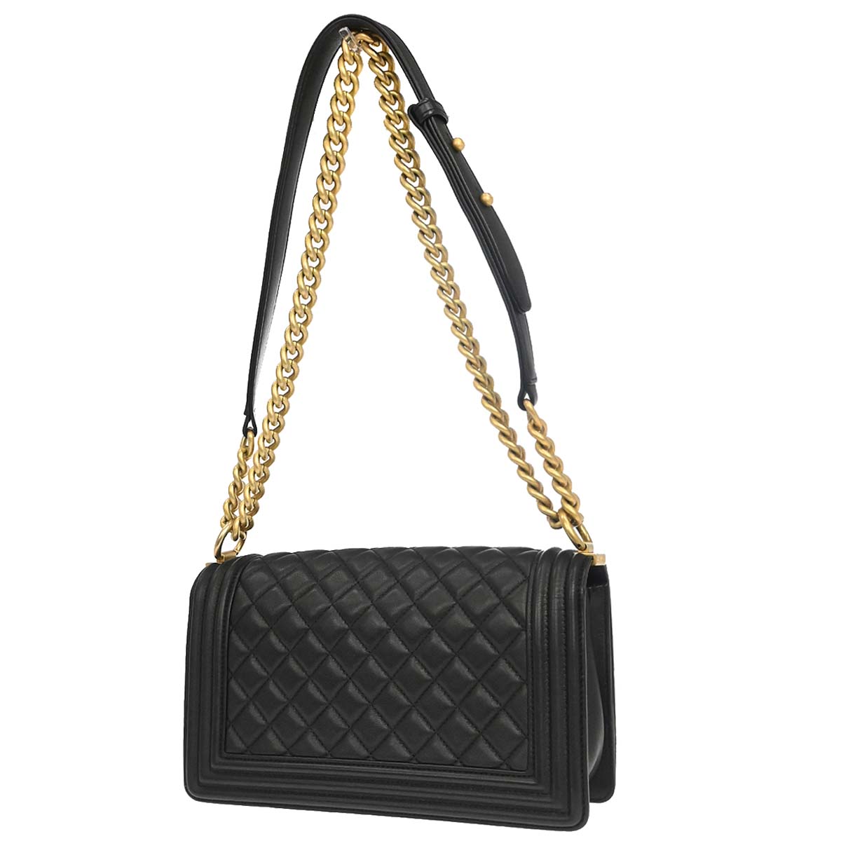 Boy Chanel 2018 Black Lambskin Medium Shoulder Bag