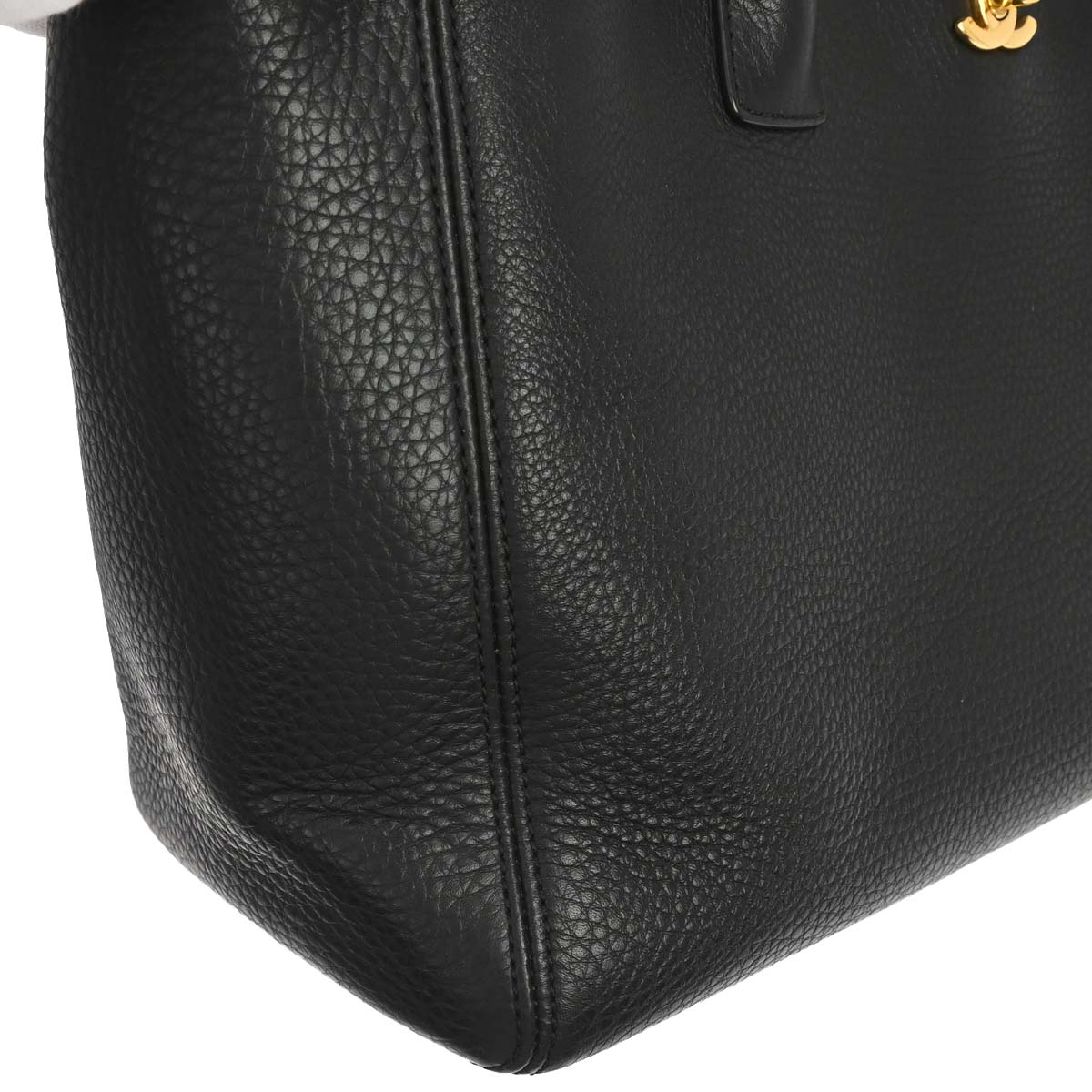 Chanel 2014 Black Deerskin Executive Cerf 2way Shoulder Tote Bag