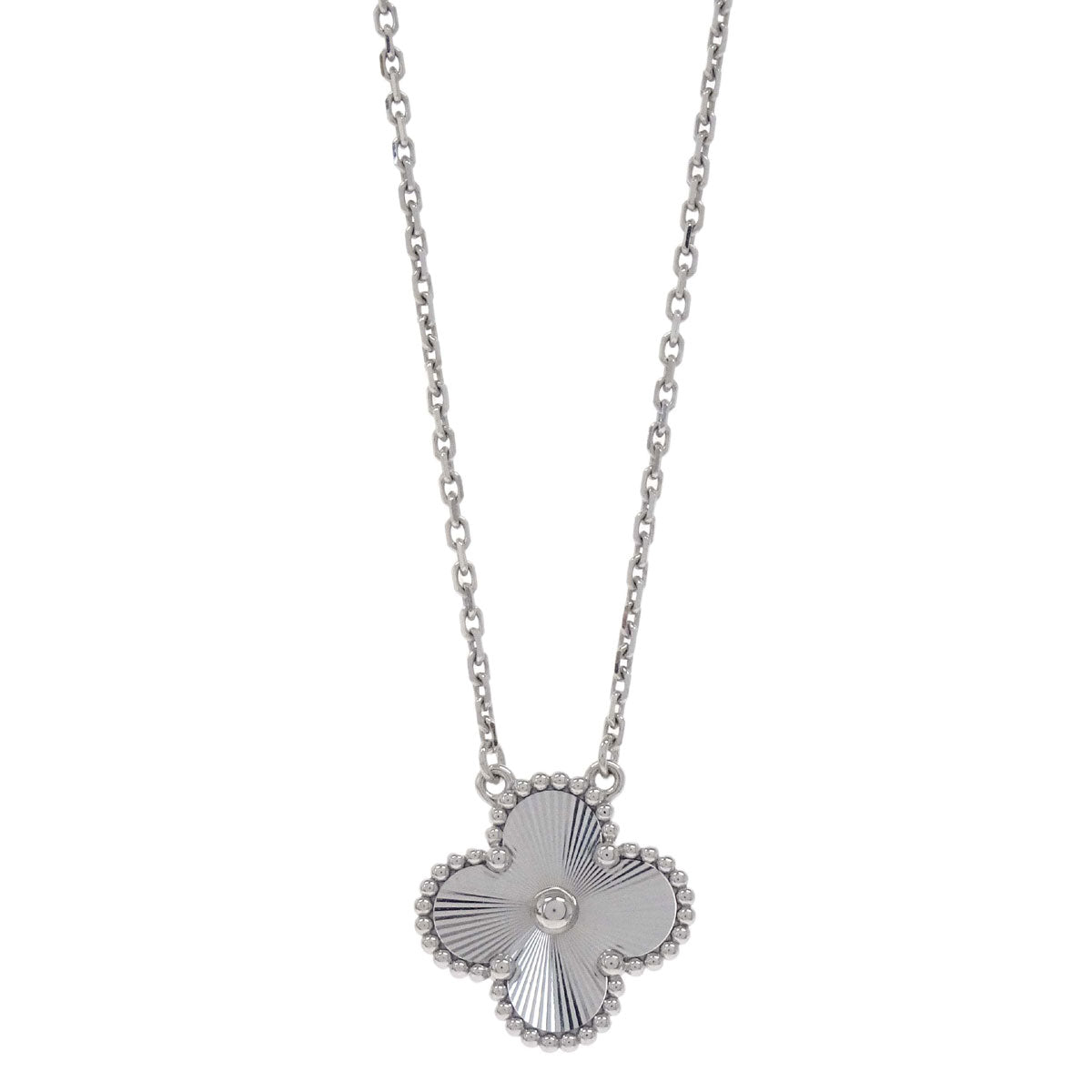 Van Cleef & Arpels Vintage Alhambra Guilloche Pendant Au750 Jewelry