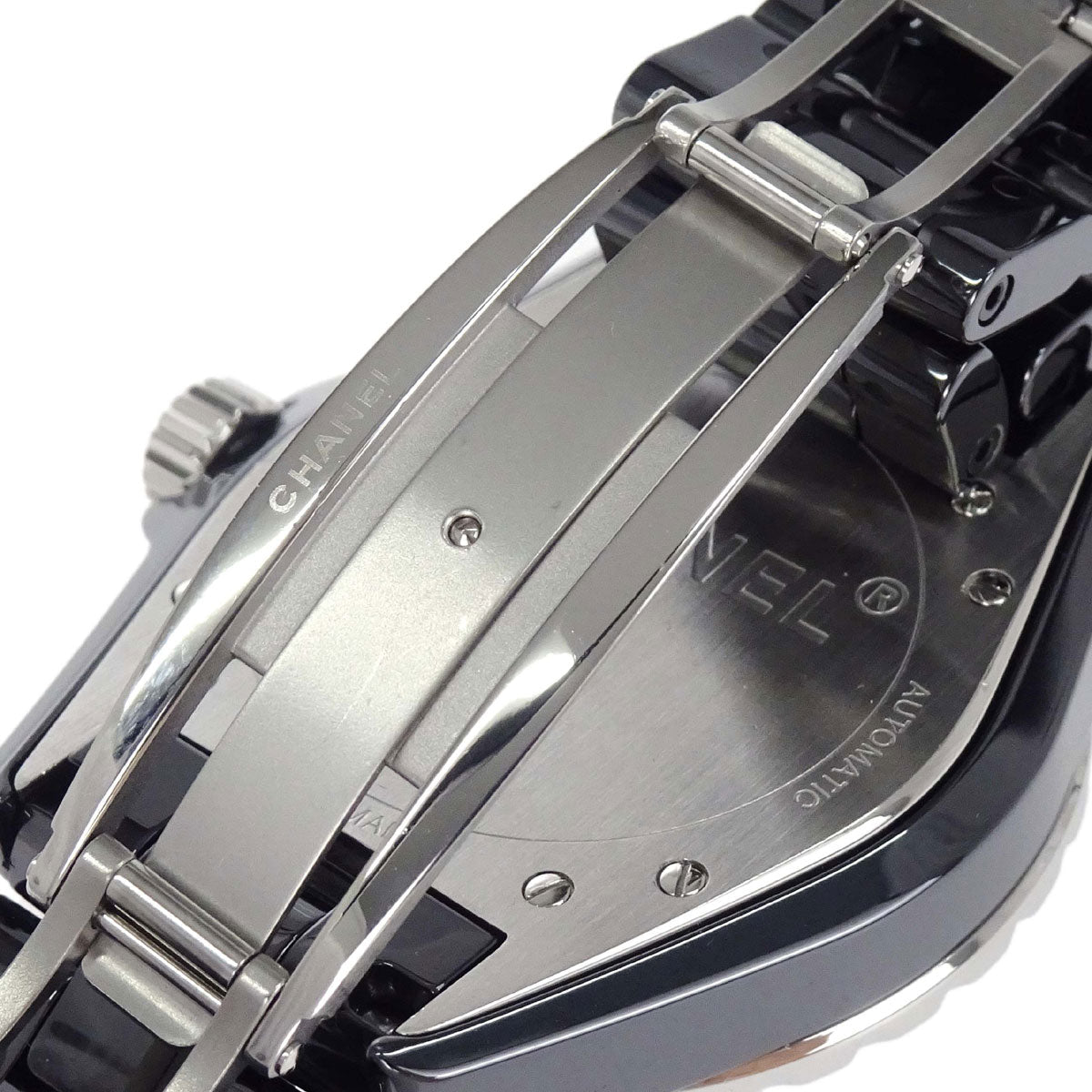Chanel J12 39mm Ref.H1626 Self-winding Watch Ceramic SS Diamond Black