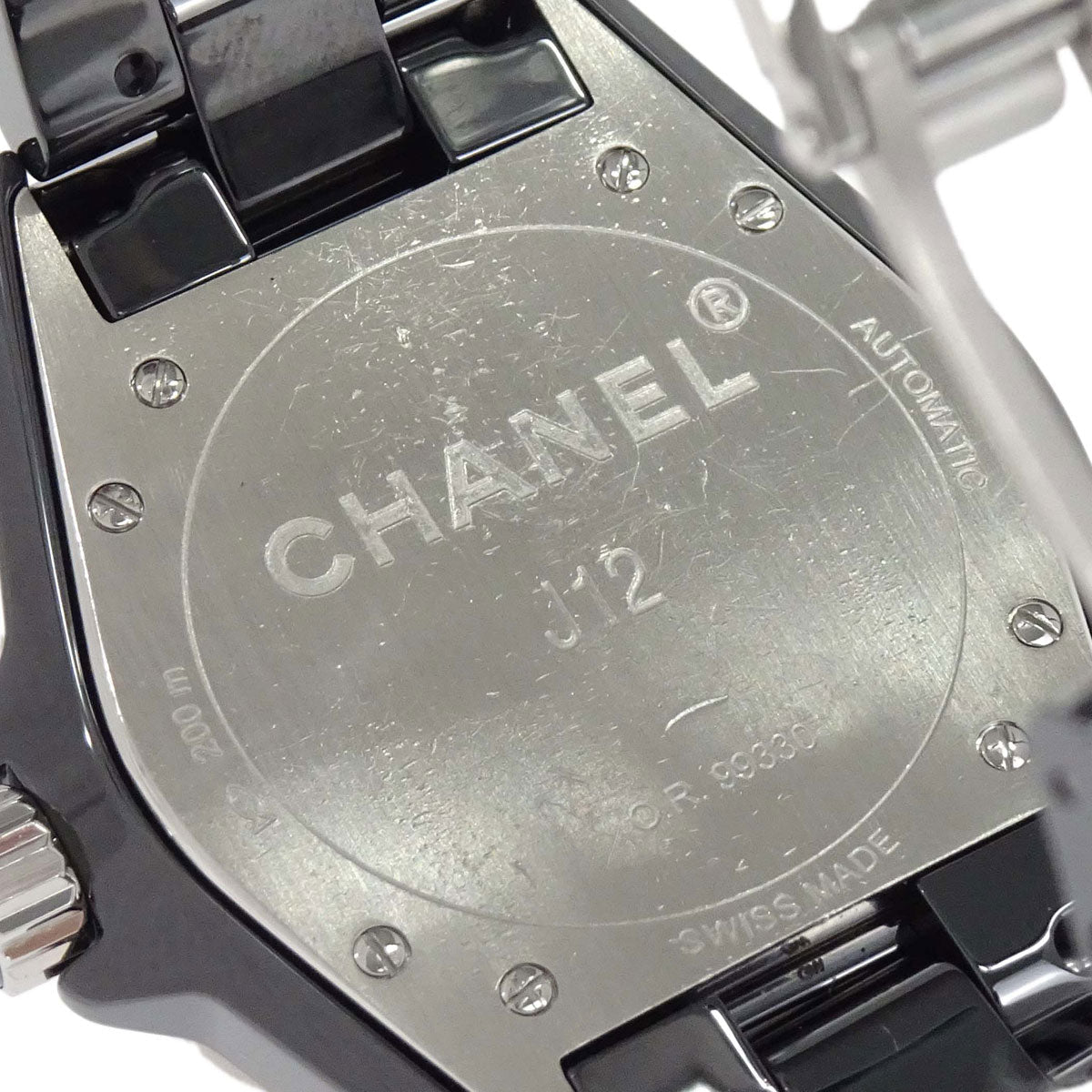 Chanel J12 39mm Ref.H1626 Self-winding Watch Ceramic SS Diamond Black