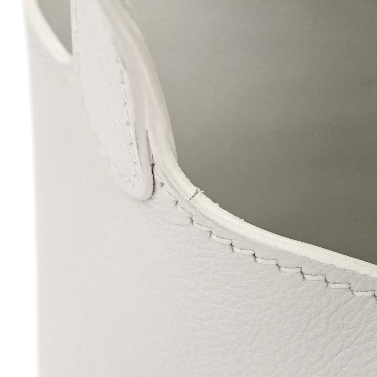Hermes White Swift Picotin Lock Micro Handbag