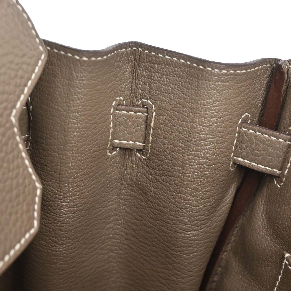 Hermes 2015 Etoupe Gray Taurillon Clemence Birkin 30 Handbag