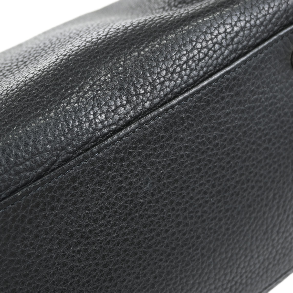 Hermes 2010 Black Taurillon Clemence Kelly 35 Retourne 2way Shoulder Handbag