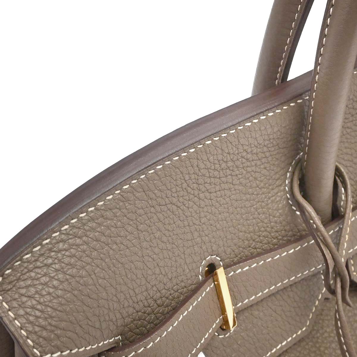 Hermes 2012 Etoupe Gray Togo Birkin 40 Handbag