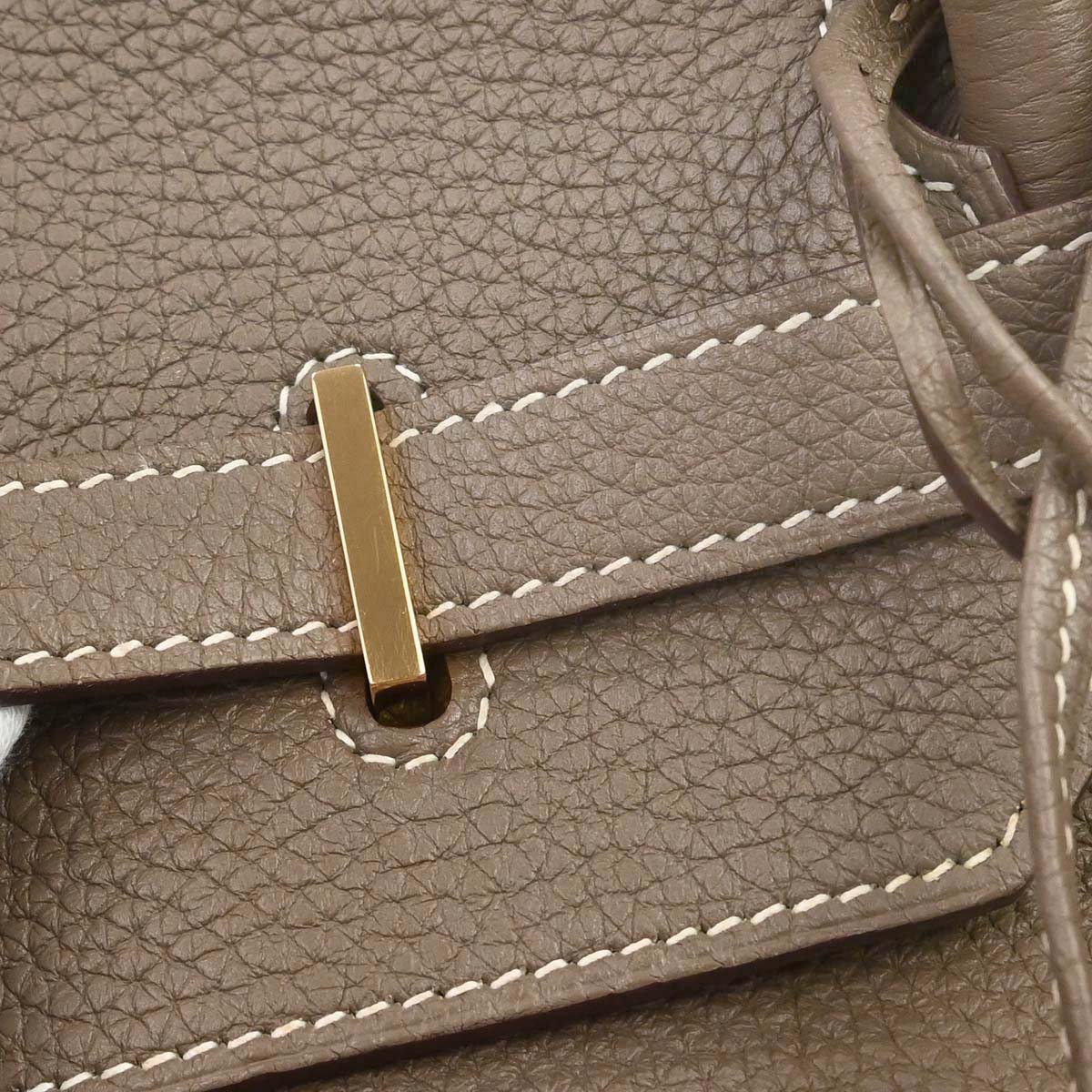 Hermes 2012 Etoupe Gray Togo Birkin 40 Handbag