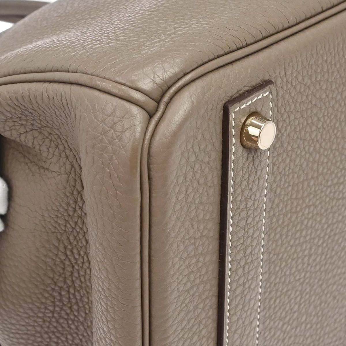 Hermes 2012 Etoupe Gray Togo Birkin 40 Handbag