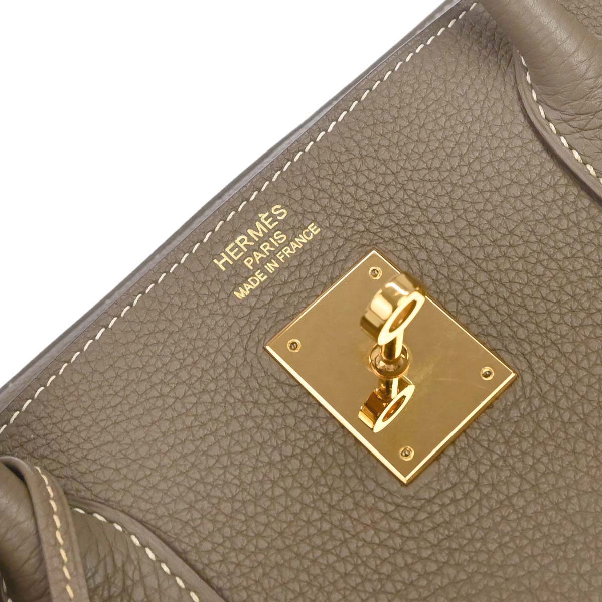 Hermes 2012 Etoupe Gray Togo Birkin 40 Handbag