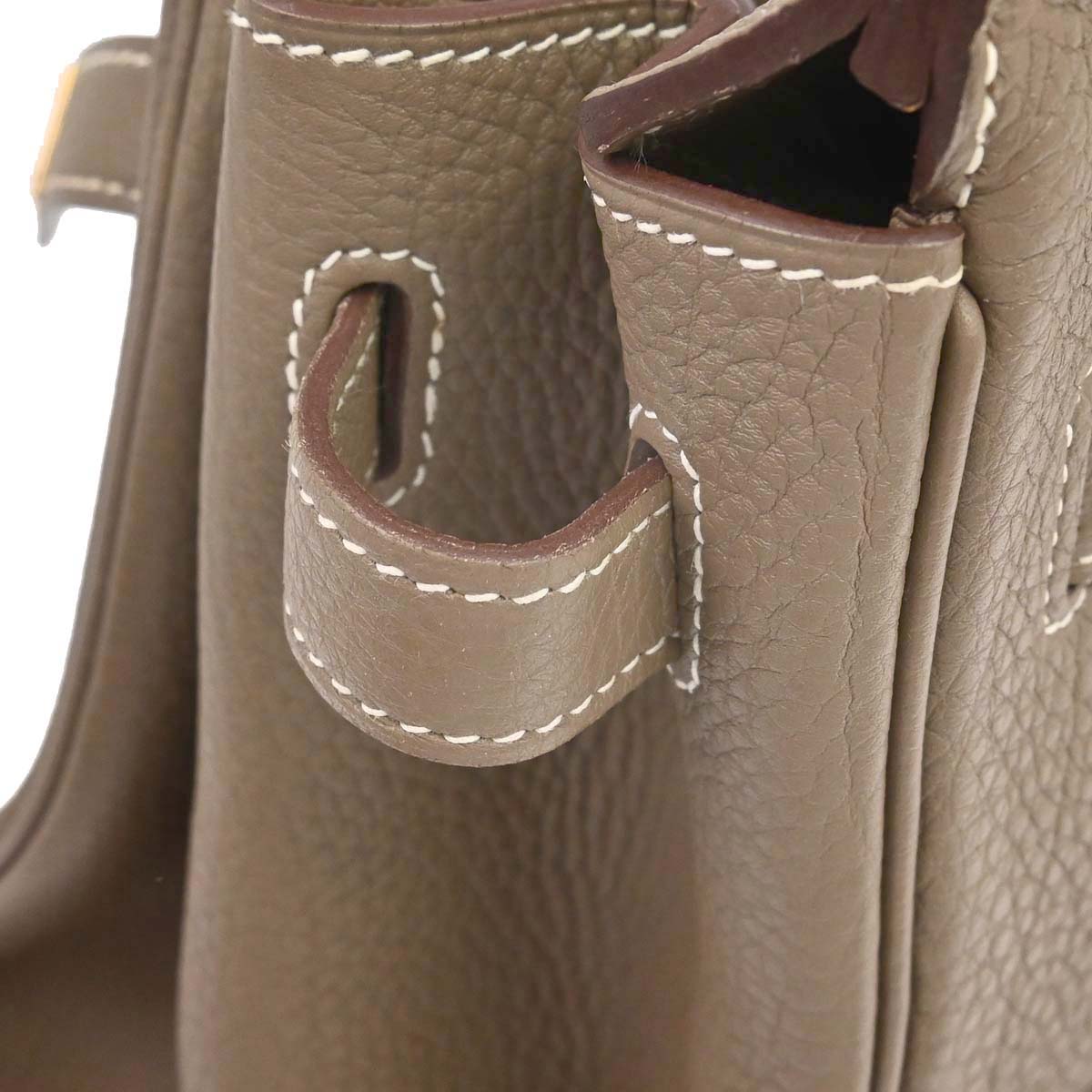Hermes 2012 Etoupe Gray Togo Birkin 40 Handbag