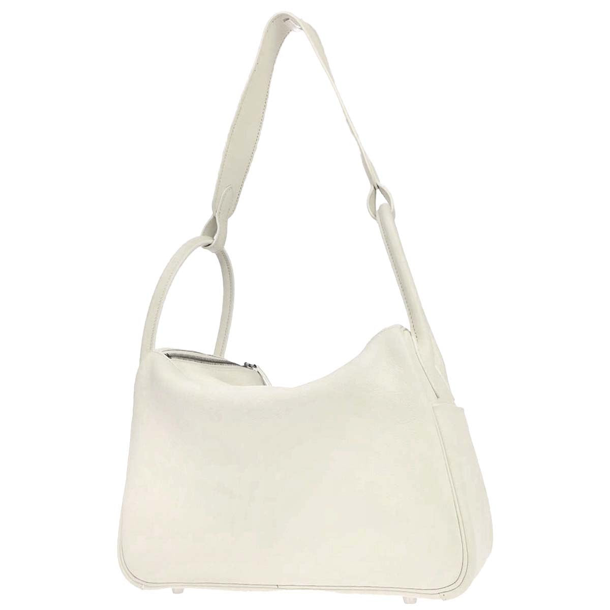 Hermes White Evercolor Lindy 30 Shoulder Bag