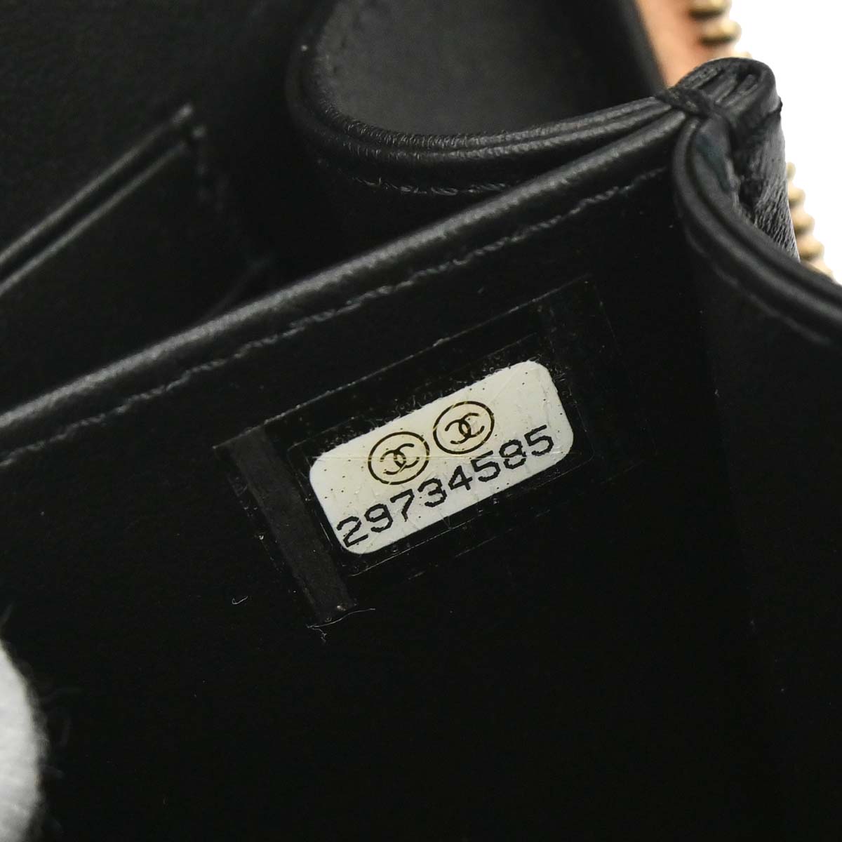 Chanel 2019 Beige Calfskin Filigree Vanity Shoulder Bag