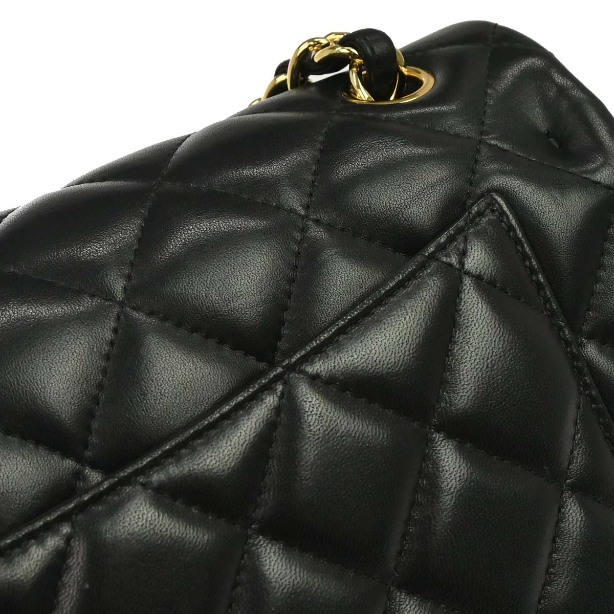 Chanel 2012 Black Lambskin Jumbo Classic Double Flap Shoulder Bag