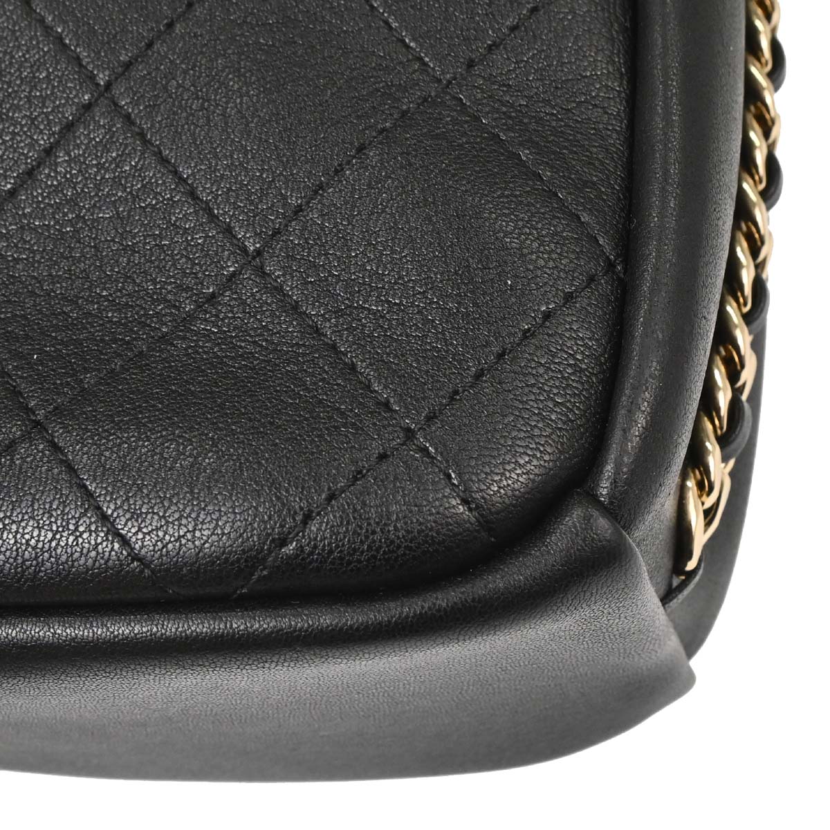 Chanel Black Goatskin Casual Trip Camera Case Shoulder Bag