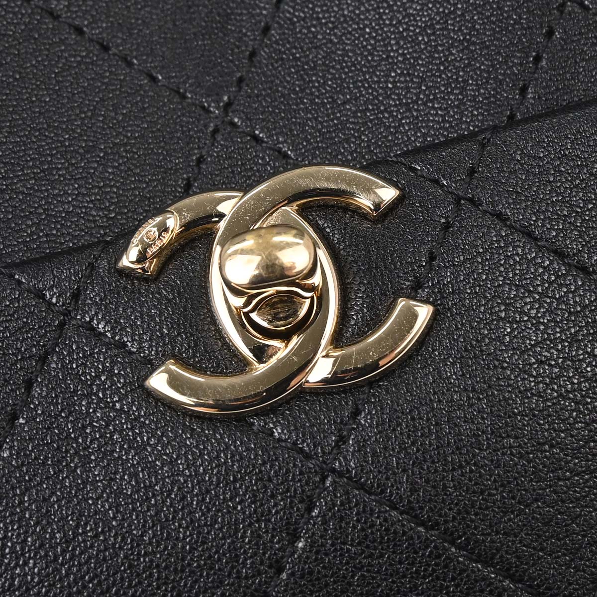 Chanel Black Goatskin Casual Trip Camera Case Shoulder Bag