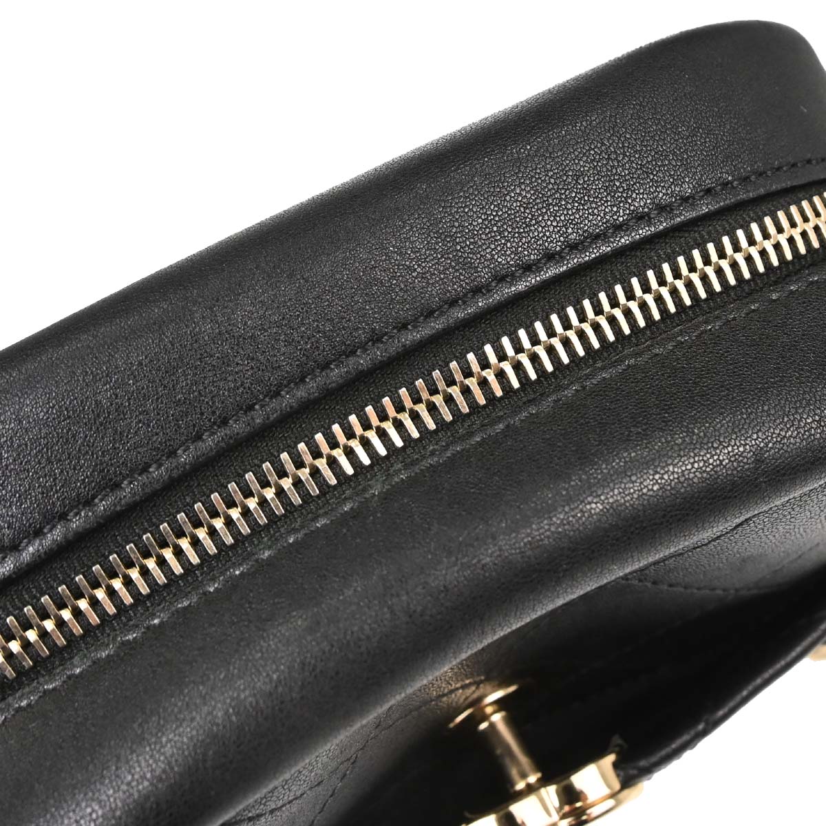 Chanel Black Goatskin Casual Trip Camera Case Shoulder Bag