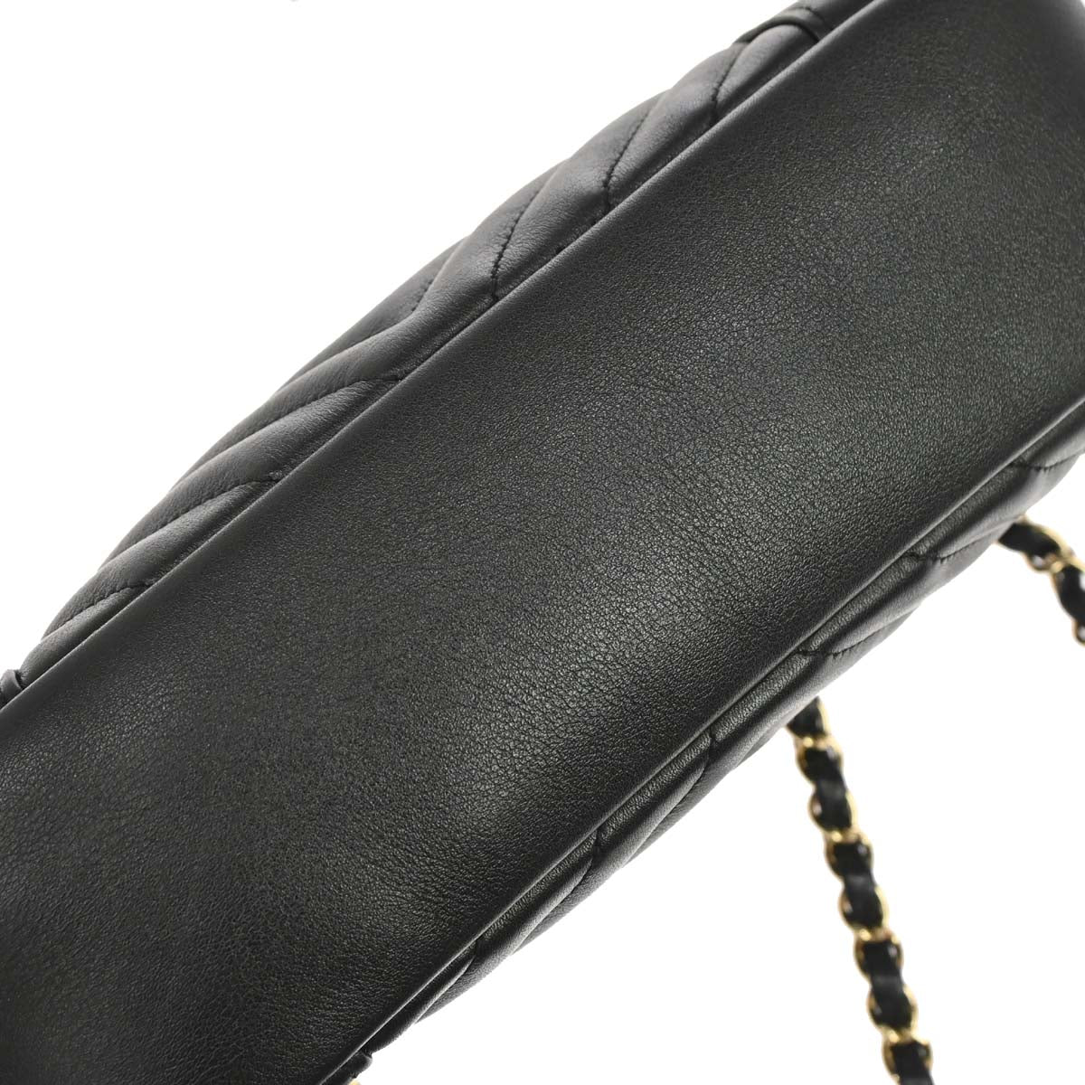 Chanel 2019 Black Calfskin Daily Chevron Camera Bag