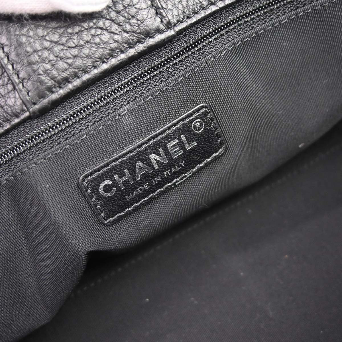 Chanel 2014 Black Deerskin Executive Cerf Tote Bag