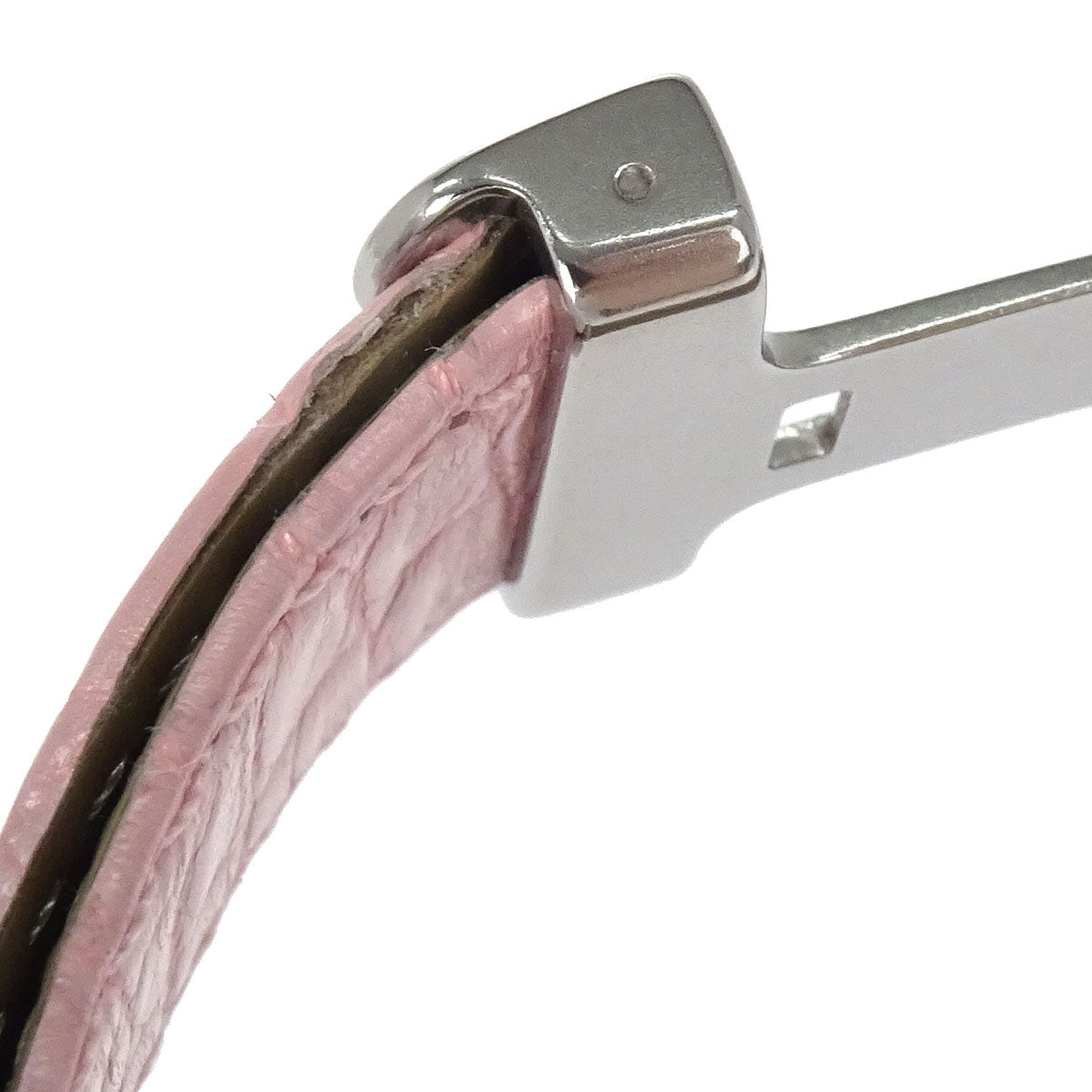 Cartier * Tank Solo SM 24mm Ref.2716 Quartz Watch SS Crocodile Pink