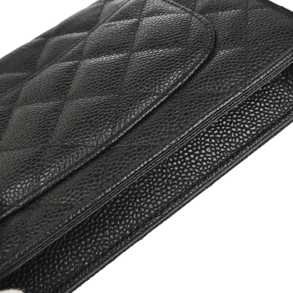 Chanel 2016-2017 Black Caviar Skin Classic WOC Wallet on Chain Shoulder Bag