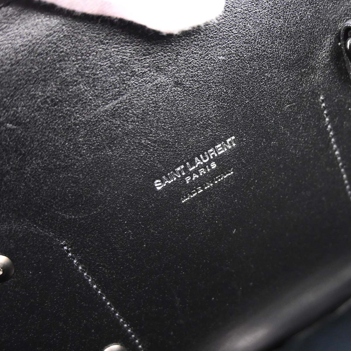 Saint Laurent Black Leather Sac de Jour 2way Shoulder Tote Handbag