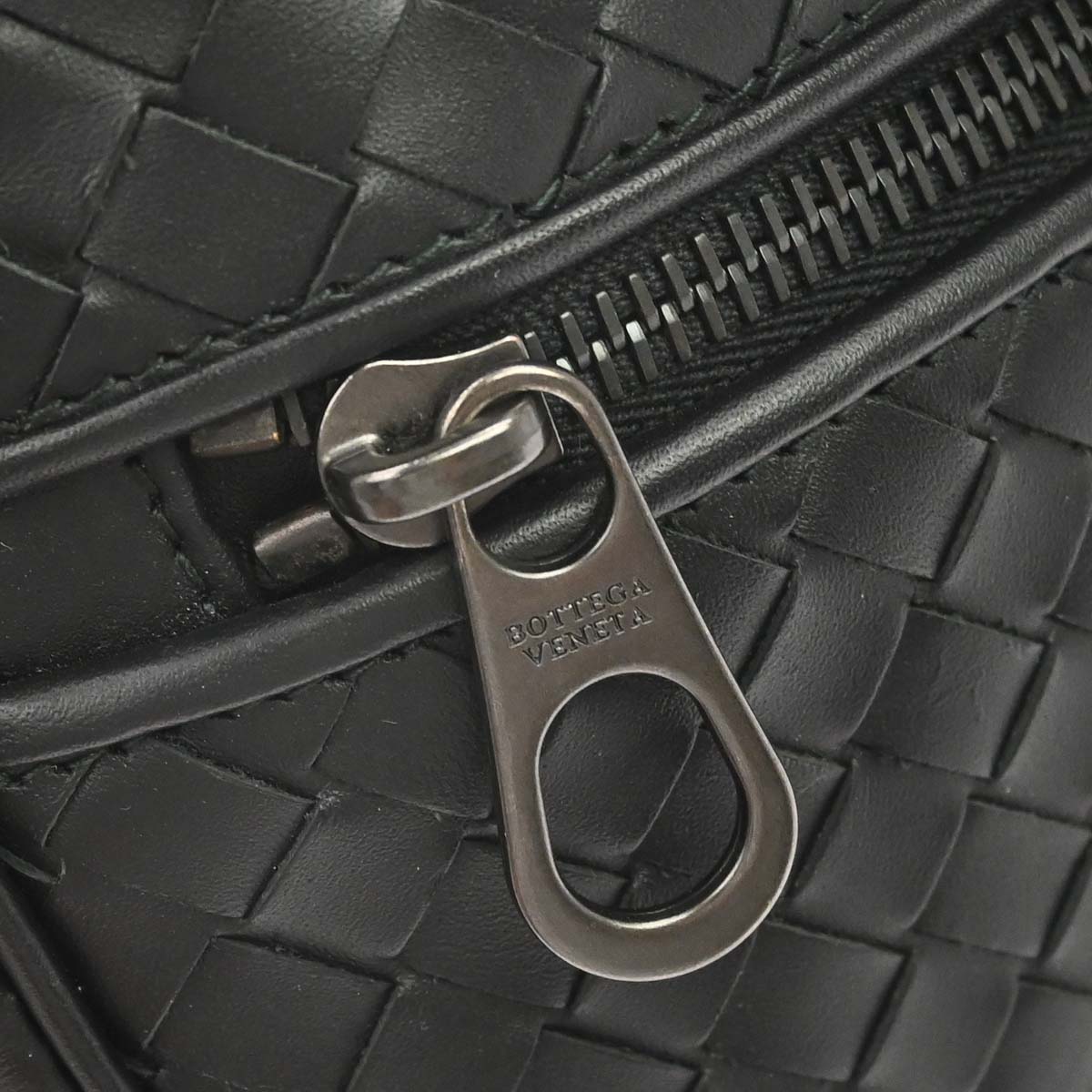 Bottega Veneta Black Intrecciato Bum Bag