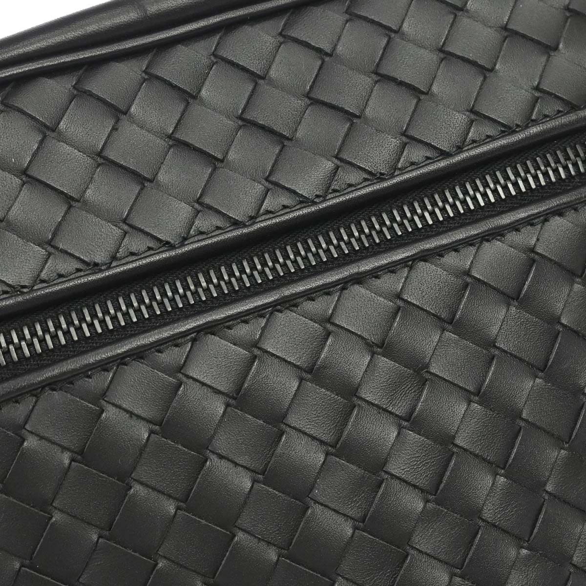 Bottega Veneta Black Intrecciato Bum Bag