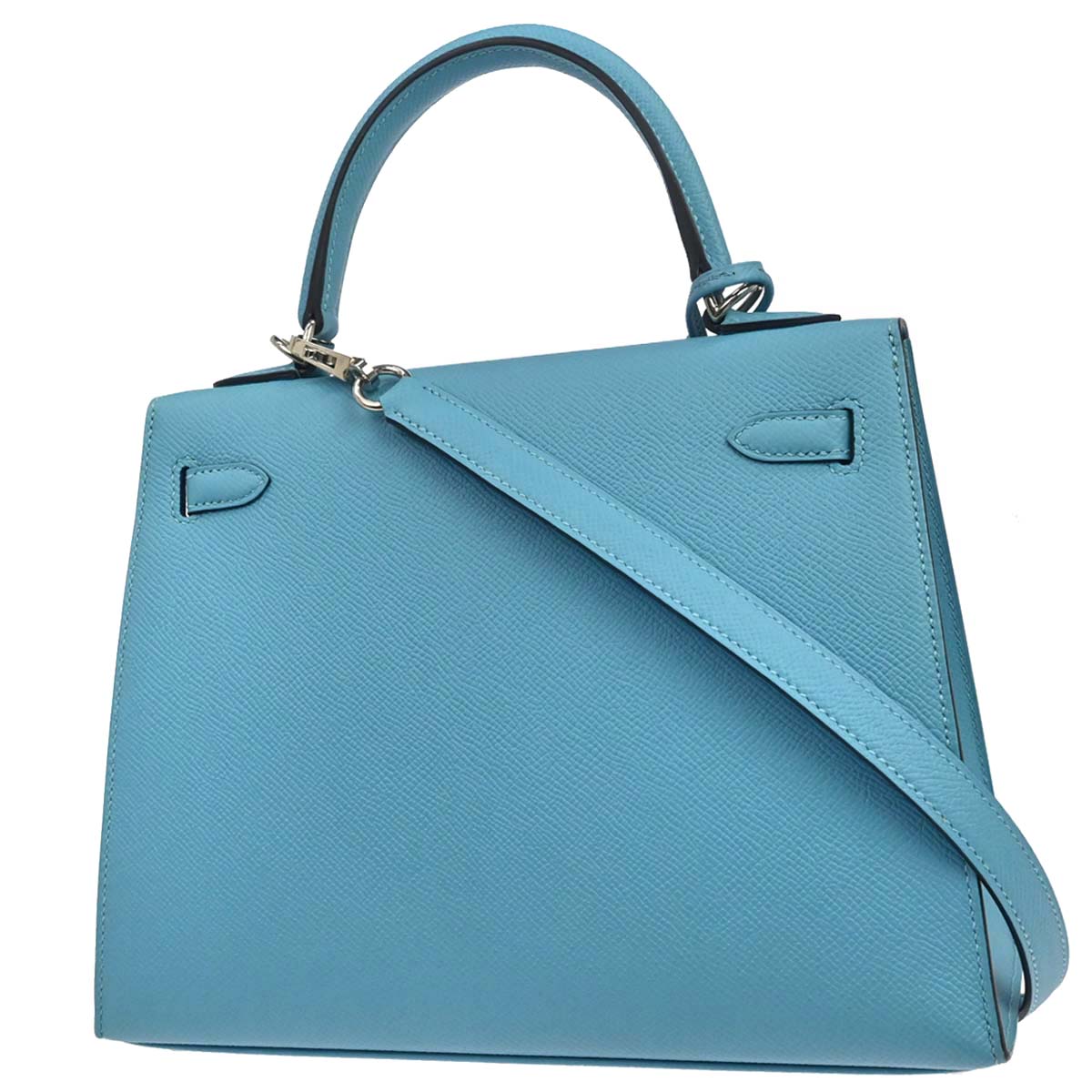 Hermes Blue De Nord Epsom Kelly 25 Sellier 2way Shoulder Handbag