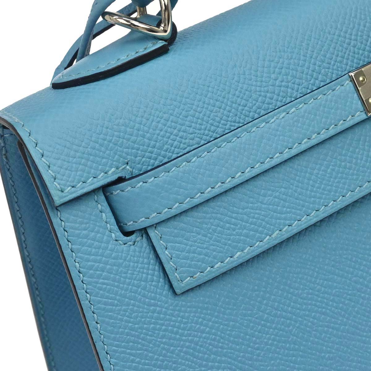 Hermes Blue De Nord Epsom Kelly 25 Sellier 2way Shoulder Handbag