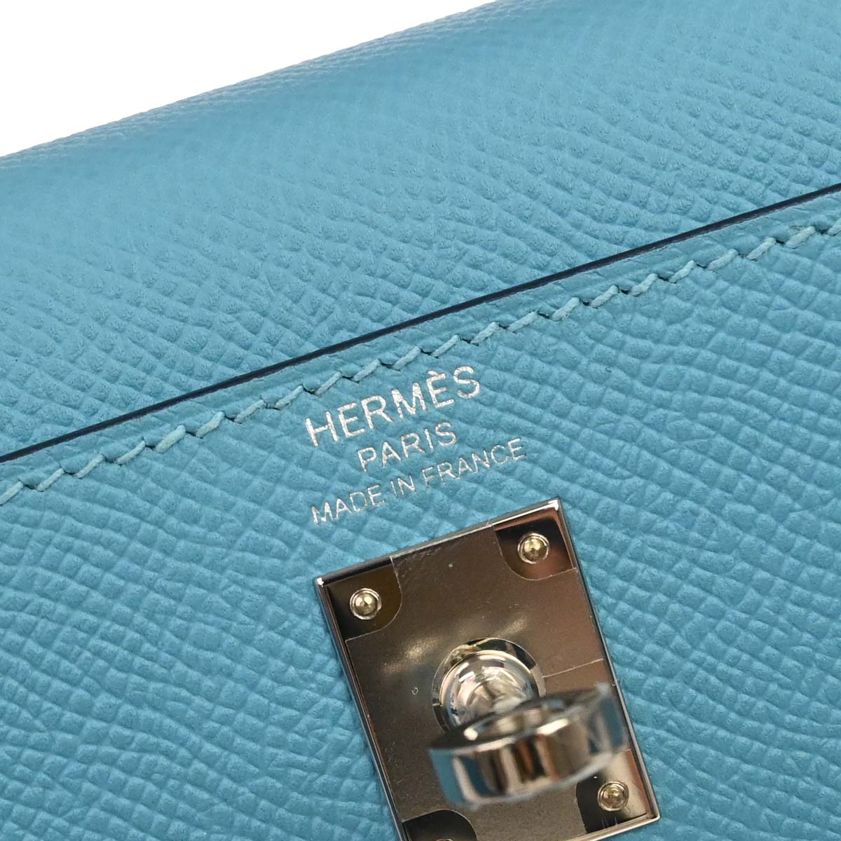 Hermes Blue De Nord Epsom Kelly 25 Sellier 2way Shoulder Handbag